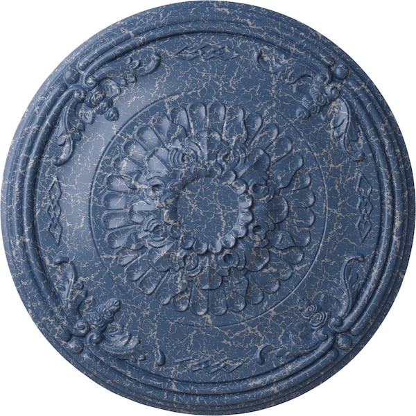 Ekena Millwork Athens Ceiling Medallion (Fits Canopies up to 3 5/8"), 26 1/4"OD x 3 1/4"P, Americana Crackle CM27ATAMC - main